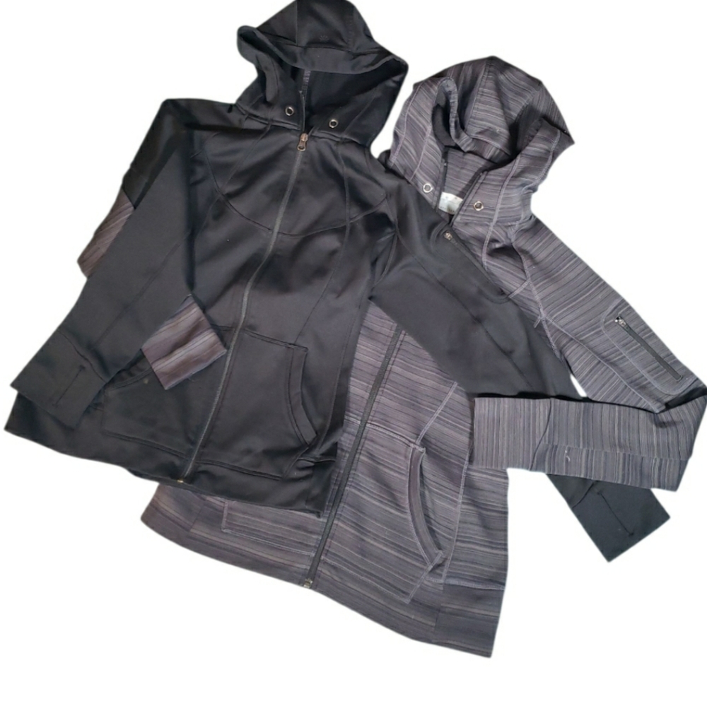 Athleta Workout & Play Hoodie Strength Jacket Bundle Kangaroo Pocket Zip Pockets